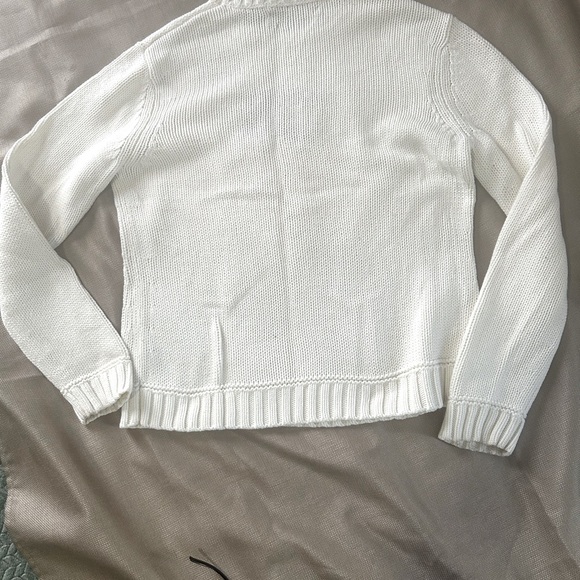 Women's white Tommy sweater with flag - Picture 4 of 5